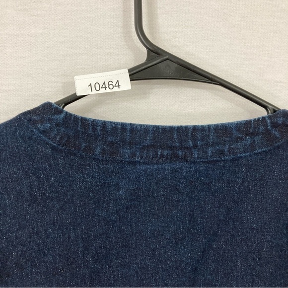 DG2 by Diane Gilman Floral Embroidered Boho Open Front Jeans Jacket 1X - Picture 9 of 9